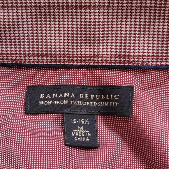 Banana Republic Shirt Men M Size 15 - 15.5 - Picture 3 of 4